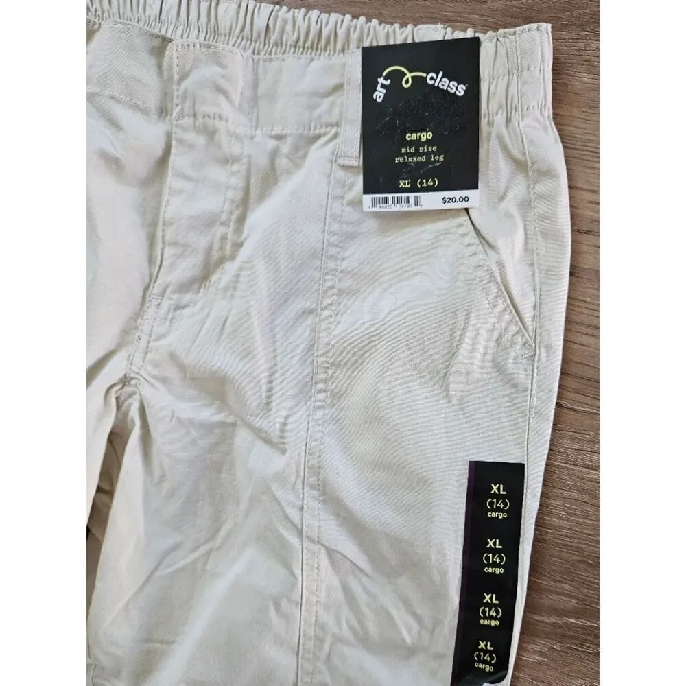 Art Class Cream Utility Cargo Pants Size XL